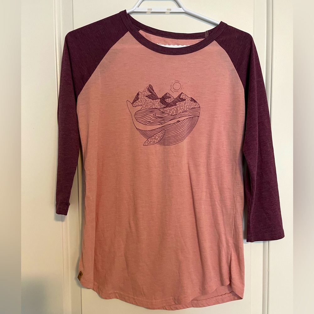 TENTREE Graphic 3/4 length tee size S